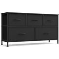 Wide 5-Drawer Fabric Dresser