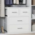 White 4-Drawer Dresser for Closet & Bedroom